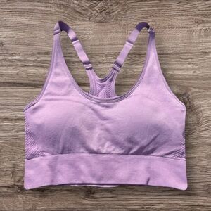 Love and Sports Women's Padded Purple Sports Bra Size Small